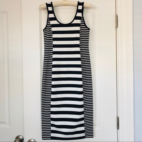 Sanctuary Clothing Dress Black White Stripe size S - Picture 2 of 7
